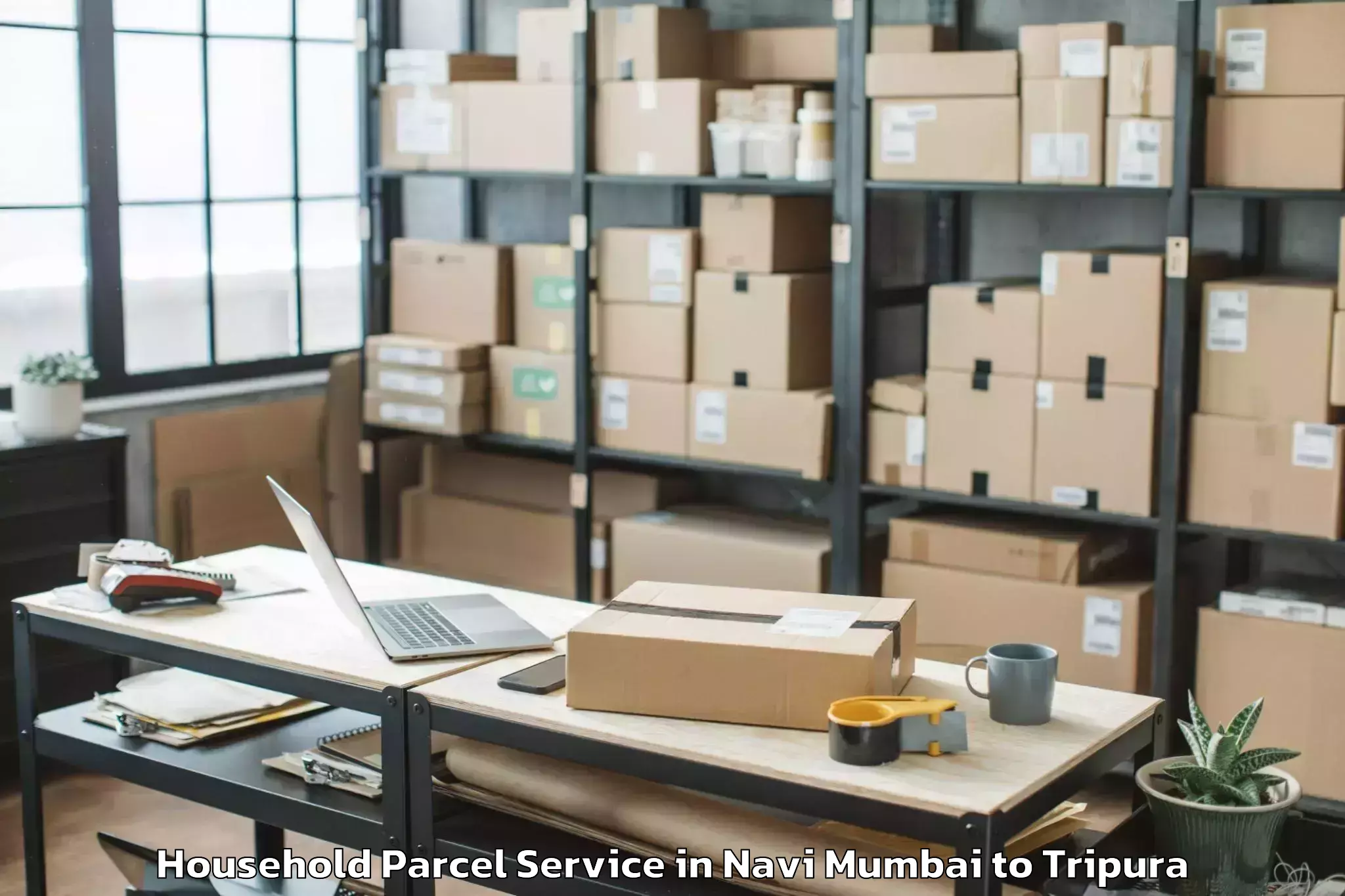 Trusted Navi Mumbai to Agartala Household Parcel